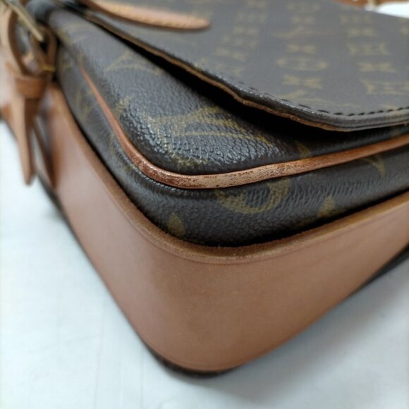 100% Authentic Louis Vuitton Cartouchiere GM Brown Monogram Crossbody - Picture 7 of 9